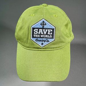 Save The World Brewing Co. Six‎ Panel Cap/Hat Velcro Closure OS